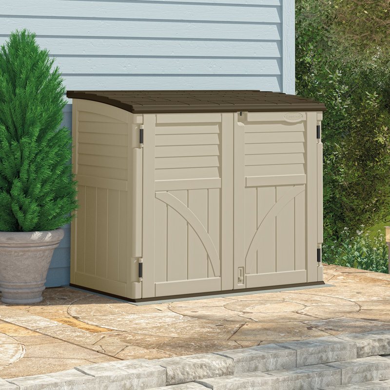 suncast utility 4 ft. 5 in. w x 2 ft. 8 in. d plastic